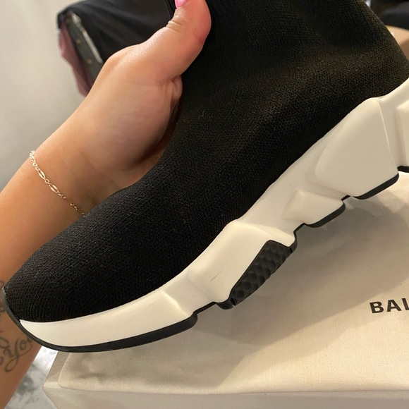 Balenciaga Women's Speed Knit High Top Sneakers - Picture 7 of 7